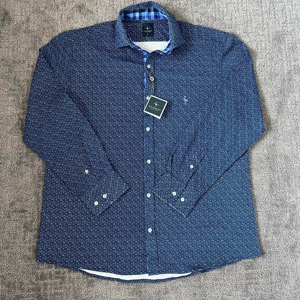 TailorByrd Men's Blue Shirt